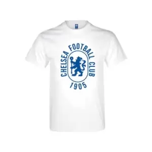 Chelsea 1905 Graphic T Shirt White Adults Medium