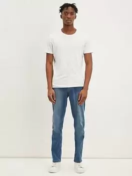Burton Menswear London Burton Slim Jeans, Mid Blue, Size 34, Length Regular, Men