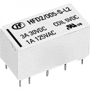 PCB relays 24 Vdc 3 A 2 change overs Hongfa HFD20