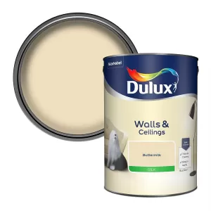 Dulux Walls & Ceilings Buttermilk Silk Emulsion Paint 5L