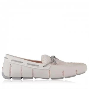 Swims Braided Lace Loafers - White/Alloy