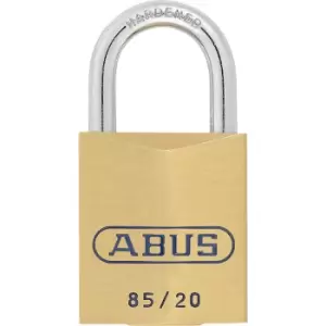 ABUS Padlock, 85/20 lock tag, pack of 6, brass