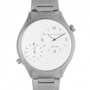 French Connection 1284 Watch - Silver/White