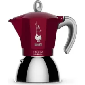 Bialetti New Moka Induction 6 Cup Espresso maker Red