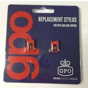 GPO Replacement Stylus for Empire and Jam Turntable - Pack of 2