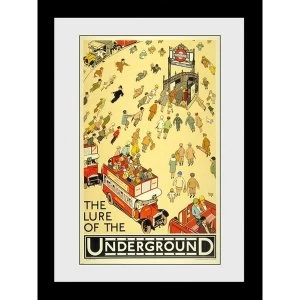 Transport For London Lure Of The Underground 60 x 80 Framed Collector Print