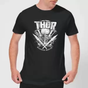Marvel Thor Ragnarok Thor Hammer Logo Mens T-Shirt - Black - XS
