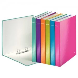 Leitz WOW Ringbinder A4 2DR 25mm Assorted 10pk 42410099