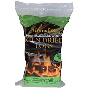 Homefire Hardwood Kiln Dried Logs - 10Kg Bag