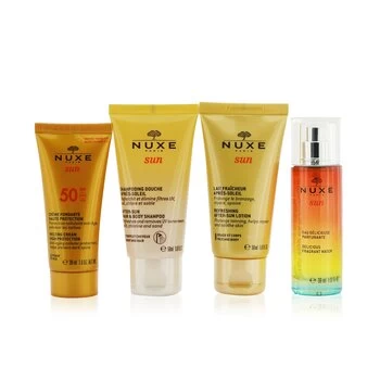NuxeNuxe Sun My Summer Ritual Coffret: Melting Cream High Protection For Face SPF 50 30ml/1oz + After-Sun Hair & Body Shampoo 50ml/1.6oz + Refreshing