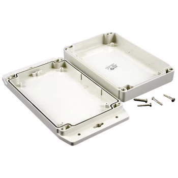 Hammond 1555H2F17GY IP67 PC Enclosure with Flanged Lid L Grey 180 ...