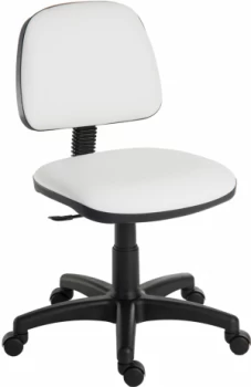 Teknik Ergo Blaster Medium Back Wipe Clean Operator Office Chair - White