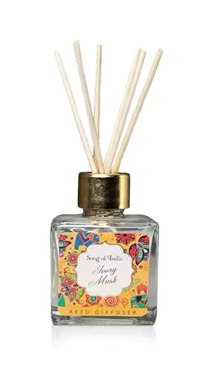 Ivory Musk Glass Jar Scented Diffuser