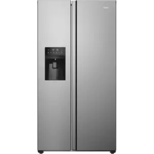 Haier SBS 90 Series 5 HSR5918DIMP Plumbed Frost Free American Fridge Freezer - Stainless Steel - D Rated