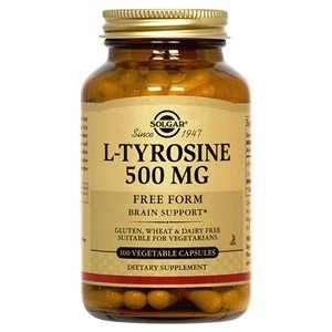 Solgar L Tyrosine 500 mg Vegetable Capsules 50 Capsules