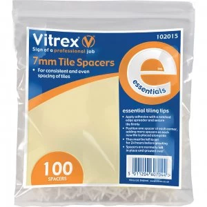 Vitrex Essential Tile Spacers 7mm Pack of 100