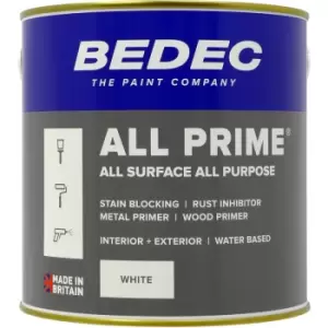 Bedec All Prime Primer Paint 2.5L in White