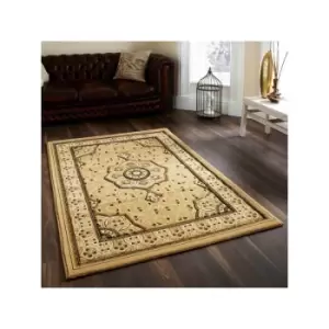 Heritage 4400 Traditional Hand Carved Runner, Beige, 67 x 240 Cm - Think Rugs