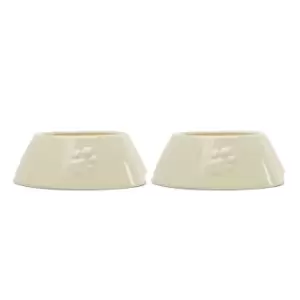 Scruffs Icon 2pc Long Eared Bowl Set Cream - 20/21cm
