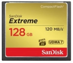 SanDisk Extreme Compact Flash 128GB Memory Card