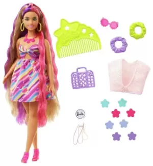 Barbie Totally Hair Doll - Flower Theme - 29cm