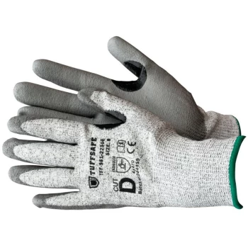 Cut D Pu Palm Coated Glove, Size 7 - Tuffsafe