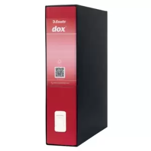 Esselte DOX 2 Class Lever Arch File Foolscap Red - Outer carton of 6
