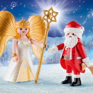 Playmobil - Santa and Angel with Star Christmas Playset