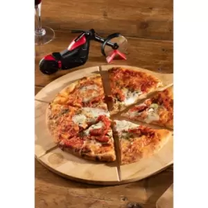 Hairy Bikers Bamboo Pizza Board with Pizza Cutter