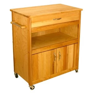 Catskill by Eddingtons Wide Kitchen Island with Cabinet Wheels