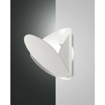 Fabas Luce Lighting - Fabas Luce Shield LED Wall Uplight White Glass
