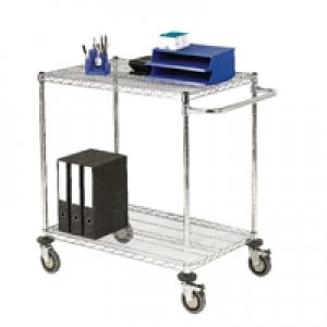 Slingsby 2-Tier Chrome Mobile Trolley 372995