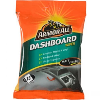 Armor All Dashboard Wipes Matt Finish - Pack of 15