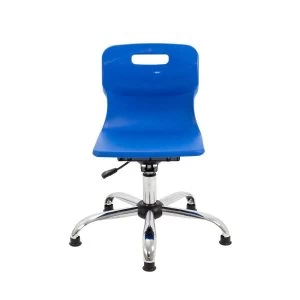 TC Office Titan Swivel Junior Chair with Glides, Blue