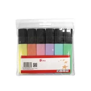 Office Pastel Highlighters Assorted Pack 6 943542