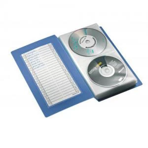 Esselte Dataline CD Storage Book for 48 CDs - Grey Blue