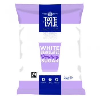 Tate Lyle White Vending Sugar 2KG Pack of 6 A00696PACK