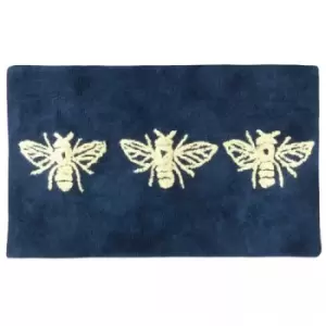Furn Bumblebee Bath Mat (One Size) (Navy)