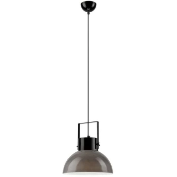Lamkur Lighting - Dome Pendant Ceiling Lights Black-Gray, 1x E27