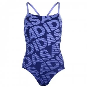 adidas Lined One Piece Swimsuit Ladies - Charlk Purple