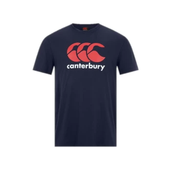 Canterbury - Junior Logo T-Shirt - 8 Years - Navy