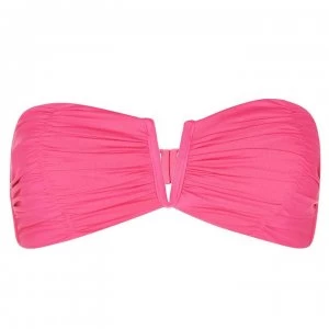 Seafolly Ruched Bandeau Bikini Top - PERSIAN Pink