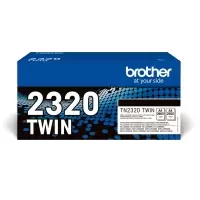 Brother TN-2320TWIN Black High Capacity Toner Cartridge Twin Pack (Original)