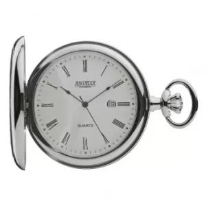 Jean Pierre Mens Chrome-Plated Pocket Watch