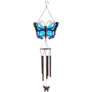 Blue Butterfly Windchime Pack Of 6