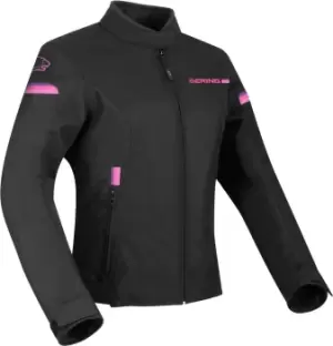 Bering Riva Ladies Motorcycle Textile Jacket, black-pink, Size 44 for Women, black-pink, Size 44 for Women