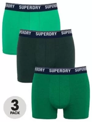 Superdry Boxer Multi Triple Pack, Multi, Size L, Men