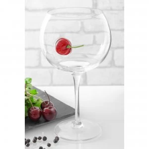 Ice and Slice Balloon Copa Glass with Cherry Detail