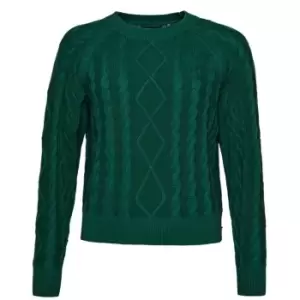 Superdry Cable Crew Jumper - Green