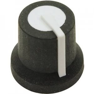 Control knob Black White x H 16.8mm x 14.5mm Cliff